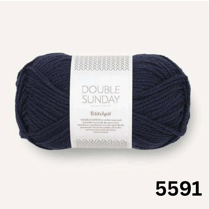 Sandnes Garn Double Sunday - 8ply-Yarn-Sandnes Garn-Night Sky (5591)-Wild & Woolly Yarns