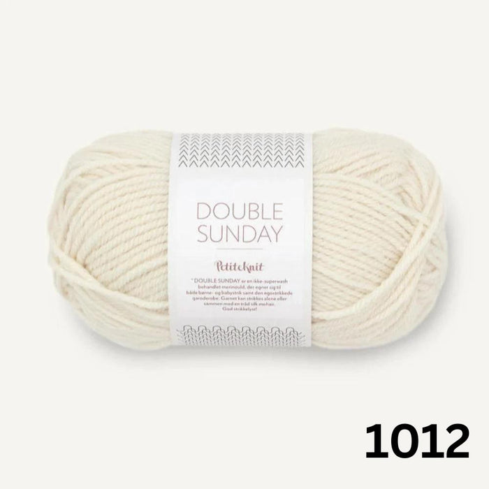 Sandnes Garn Double Sunday - 8ply-Yarn-Sandnes Garn-Whipped Cream (1012)-Wild & Woolly Yarns