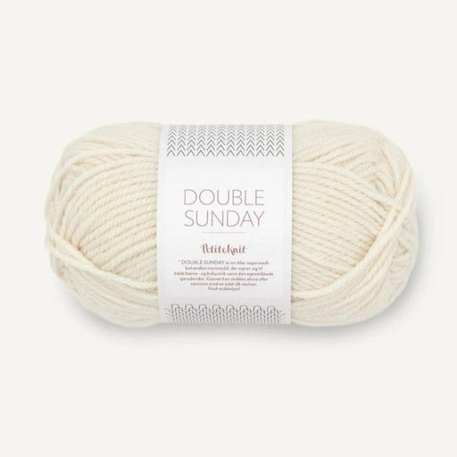 Sandnes Garn Double Sunday - 8ply-Yarn-Sandnes Garn-Whipped Cream (1012)-Wild & Woolly Yarns