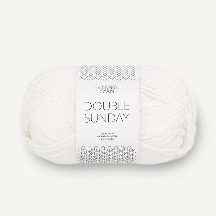 Sandnes Garn Double Sunday - 8ply-Yarn-Sandnes Garn-White (1001)-Wild & Woolly Yarns
