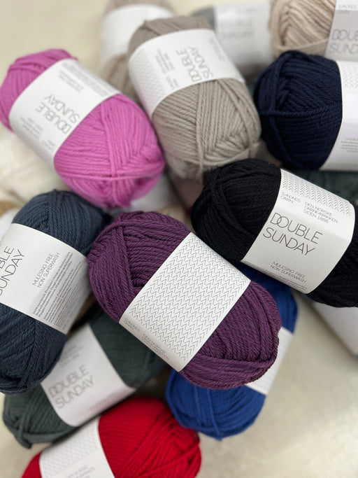 Sandnes Garn Double Sunday - 8ply-Yarn-Sandnes Garn-White (1001)-Wild & Woolly Yarns