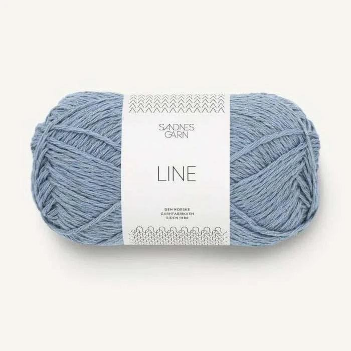 Sandnes Garn Line - 8ply-Yarn-Sandnes Garn-Blue Hydrangea (6032)-Wild & Woolly Yarns
