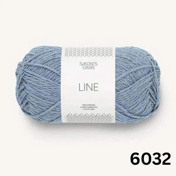 Sandnes Garn Line 8ply Cotton Linen Yarn-Yarn-Sandnes Garn-Blue Hydrangea (6032)-Wild & Woolly Yarns