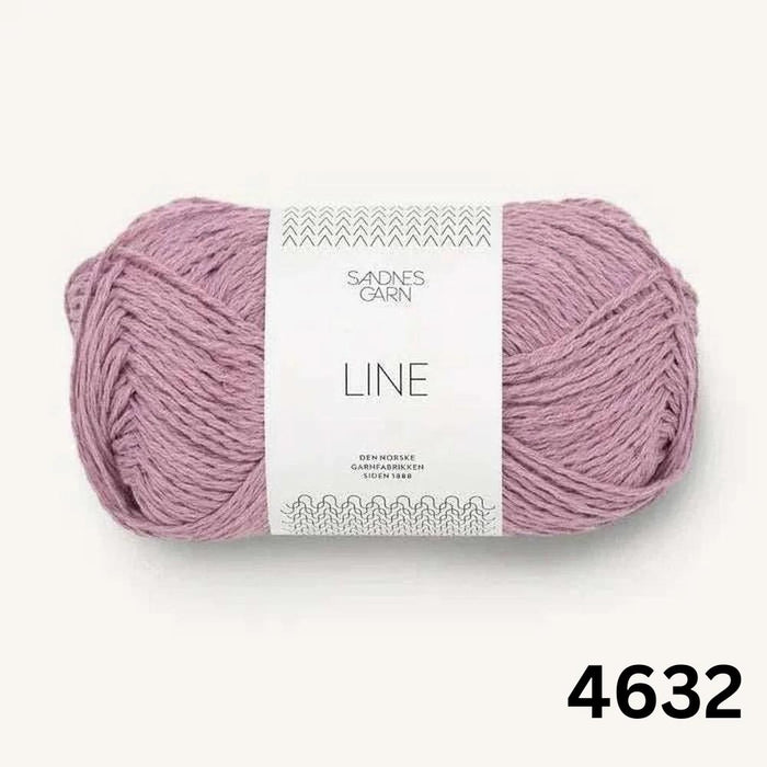 Sandnes Garn Line 8ply Cotton Linen Yarn-Yarn-Sandnes Garn-Pink Lavender (4632)-Wild & Woolly Yarns