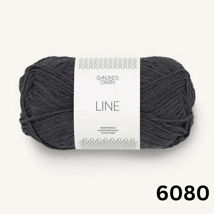 Sandnes Garn Line 8ply Cotton Linen Yarn-Yarn-Sandnes Garn-Slate (6080)-Wild & Woolly Yarns