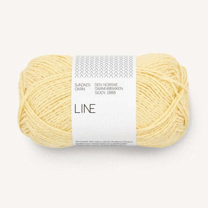 Sandnes Garn Line 8ply Cotton Linen Yarn-Yarn-The Ribbon Rose-Soft Sunlight (2112) *NEW*-Wild & Woolly Yarns