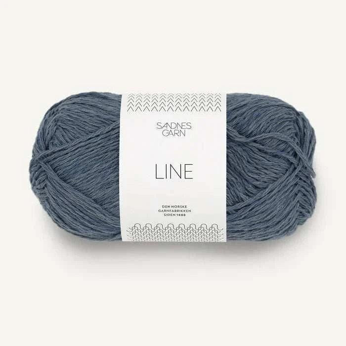 Sandnes Garn Line - 8ply-Yarn-Sandnes Garn-Dark Blue-Grey (6061)-Wild & Woolly Yarns