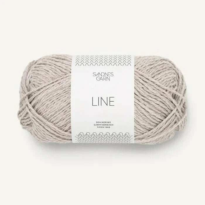 Sandnes Garn Line - 8ply-Yarn-Sandnes Garn-Pearl Grey (3820)-Wild & Woolly Yarns