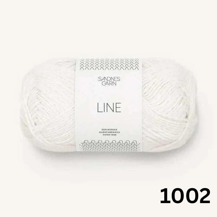 Sandnes Garn Line - 8ply-Yarn-Sandnes Garn-White (1002)-Wild & Woolly Yarns