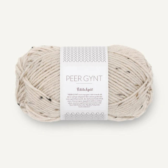 Sandnes Garn Peer Gynt - 8ply 100% Norwegian Wool-Yarn-The Ribbon Rose-Almond Tweed (2512)-Wild & Woolly Yarns