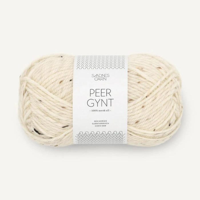 Sandnes Garn Peer Gynt - 8ply 100% Norwegian Wool-Yarn-The Ribbon Rose-Natural Tweed (2523)-Wild & Woolly Yarns