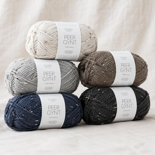 Sandnes Garn Peer Gynt - 8ply 100% Norwegian Wool-Yarn-The Ribbon Rose-Light Mottled Grey (1032)-Wild & Woolly Yarns