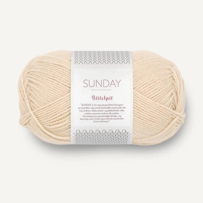 Sandnes Garn Sunday - 4ply-Yarn-Sandnes Garn-Almond (2511)-Wild & Woolly Yarns