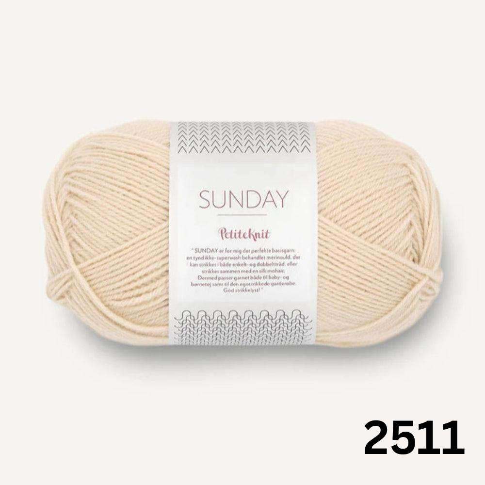 Sandnes Garn Sunday - 4ply-Yarn-Ribbon Rose-Almond (2511)-Wild & Woolly Yarns