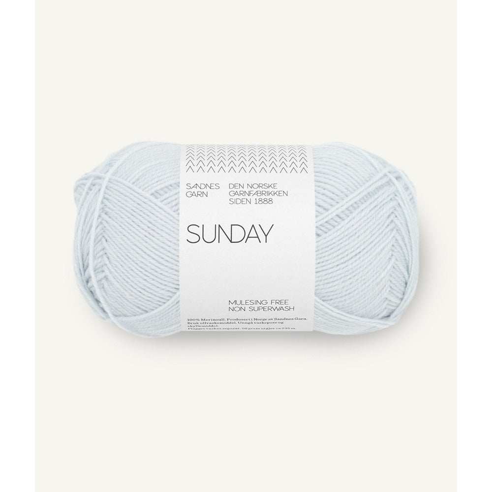 Sandnes Garn Sunday - 4ply-Yarn-Ribbon Rose-Arctic Ice (5811)-Wild & Woolly Yarns
