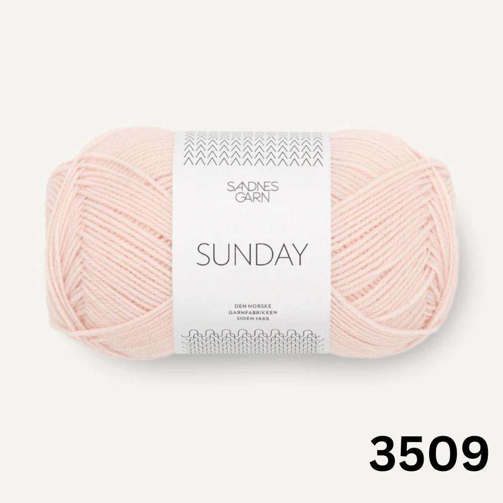 Sandnes Garn Sunday - 4ply-Yarn-Ribbon Rose-Ballet Tutu (3509)-Wild & Woolly Yarns