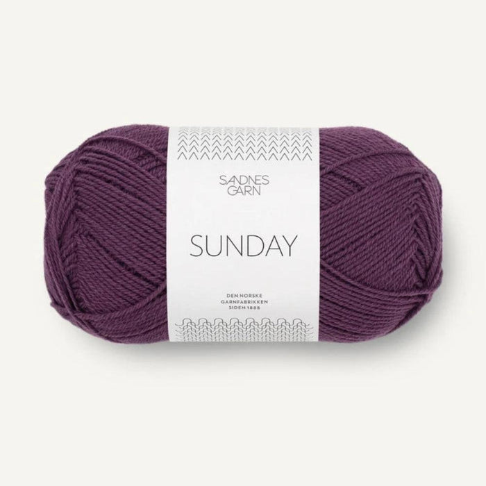 Sandnes Garn Sunday - 4ply-Yarn-Sandnes Garn-Blackberry Juice (4672)-Wild & Woolly Yarns