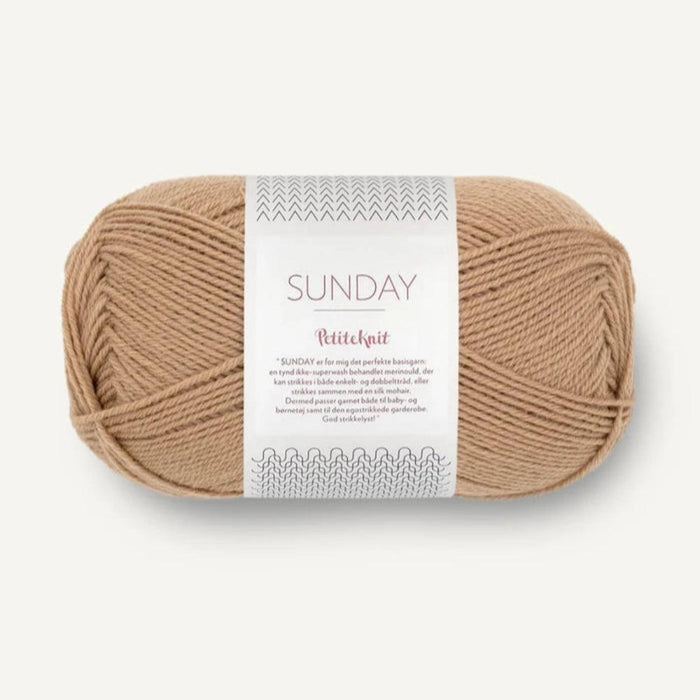 Sandnes Garn Sunday - 4ply-Yarn-Sandnes Garn-Camel (2542)-Wild & Woolly Yarns