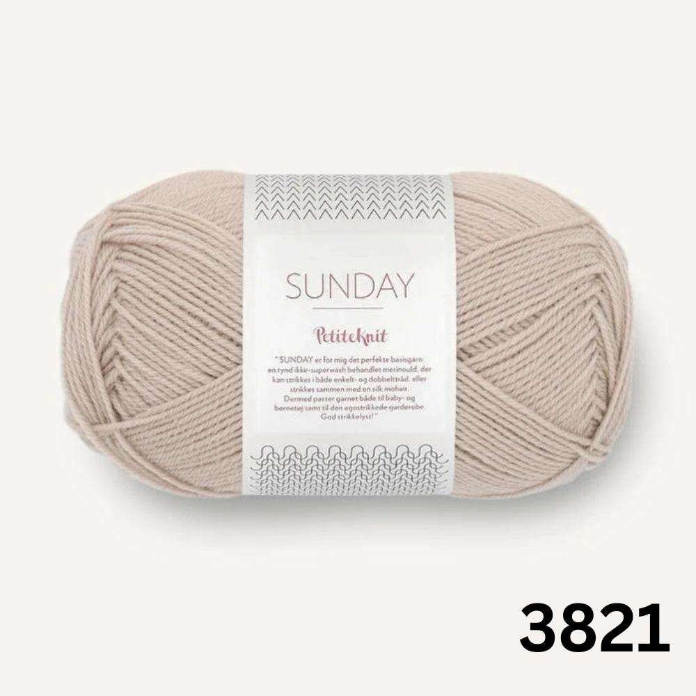 Sandnes Garn Sunday - 4ply-Yarn-Ribbon Rose-Cardamom (3821)-Wild & Woolly Yarns