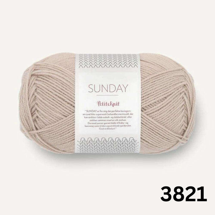 Sandnes Garn Sunday - 4ply-Yarn-The Ribbon Rose-Cardamom (3821)-Wild & Woolly Yarns