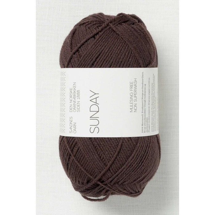 Sandnes Garn Sunday - 4ply-Yarn-The Ribbon Rose-Chocolate Plum (3591) *NEW*-Wild & Woolly Yarns