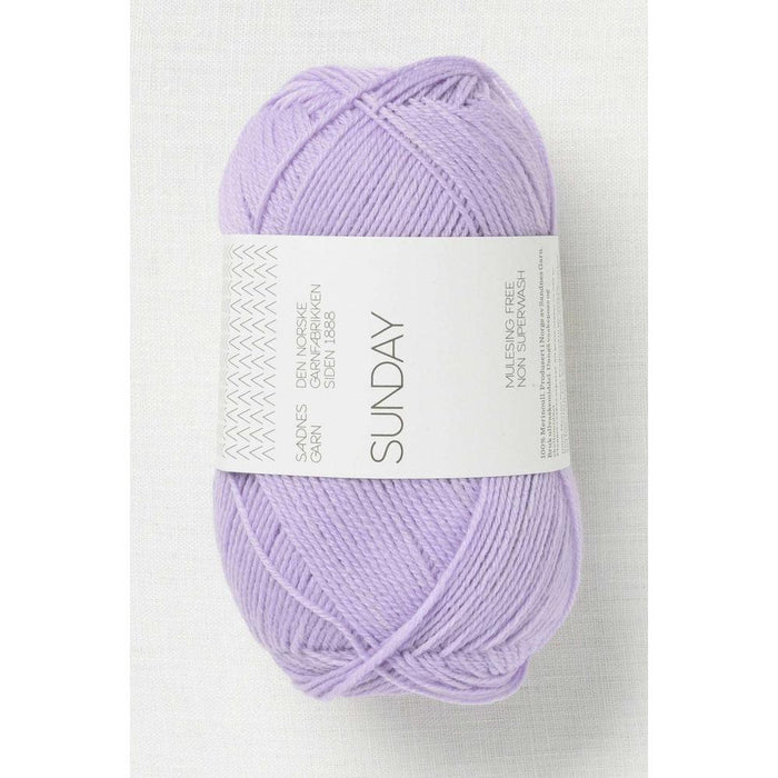 Sandnes Garn Sunday - 4ply-Yarn-The Ribbon Rose-Lavender (5223)-Wild & Woolly Yarns