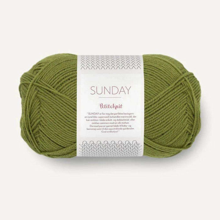 Sunday Tee Knit Kit-Needlecraft Kits-Wild & Woolly Yarns-XXS / XS / S-Matcha (9564)-Wild & Woolly Yarns