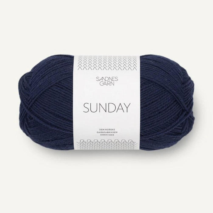 Sandnes Garn Sunday - 4ply-Yarn-Sandnes Garn-Navy Blue (5882)-Wild & Woolly Yarns