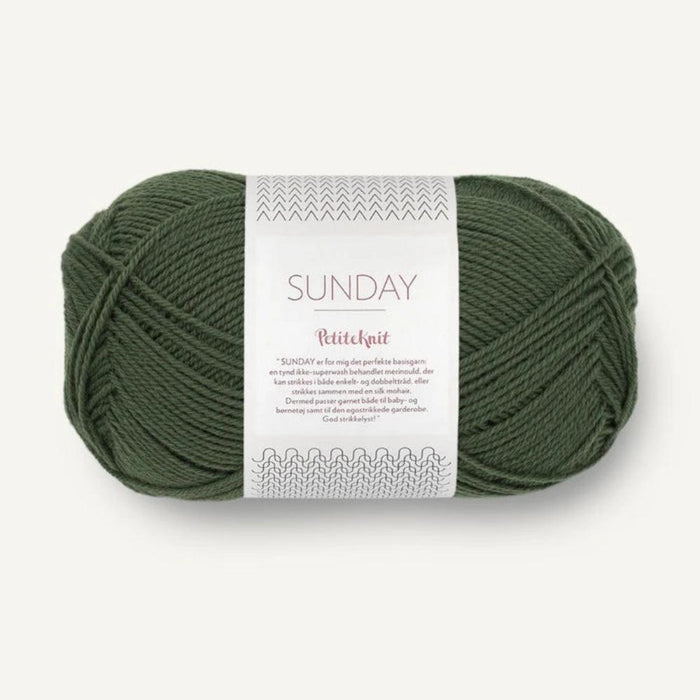 Sandnes Garn Sunday - 4ply-Yarn-Sandnes Garn-Pine (9581)-Wild & Woolly Yarns