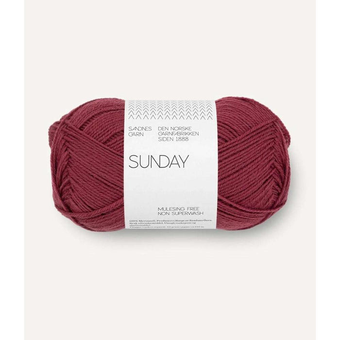 Sandnes Garn Sunday - 4ply-Yarn-The Ribbon Rose-Rustic Rose (4353) *NEW*-Wild & Woolly Yarns