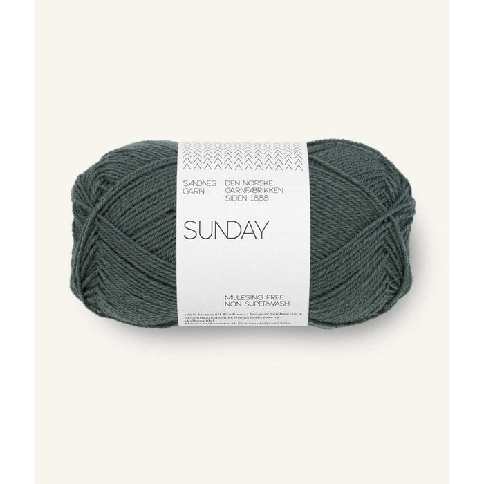 Sandnes Garn Sunday - 4ply-Yarn-The Ribbon Rose-Urban Chic (9080)-Wild & Woolly Yarns
