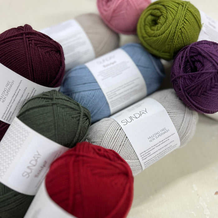 Sandnes Garn Sunday - 4ply-Yarn-Sandnes Garn-Whipped Cream (1012)-Wild & Woolly Yarns