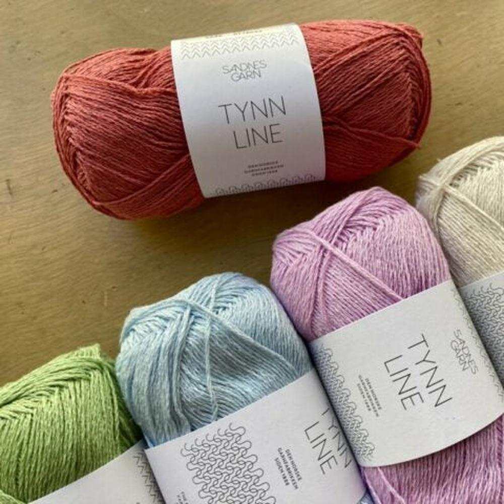 Sandnes Garn Tynn Line - 4ply-Yarn-Ribbon Rose-White (1002)-Wild & Woolly Yarns