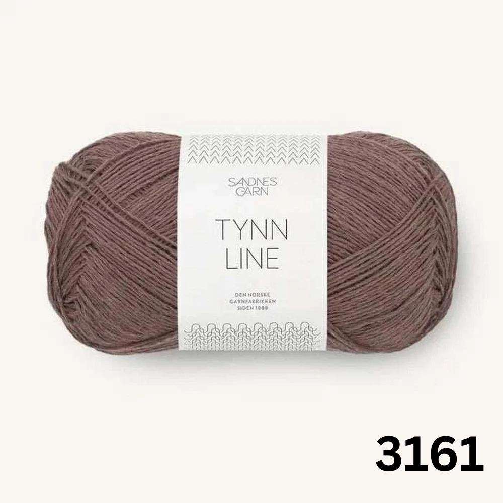Sandnes Garn Tynn Line - 4ply-Yarn-Ribbon Rose-Acorn (3161)-Wild & Woolly Yarns