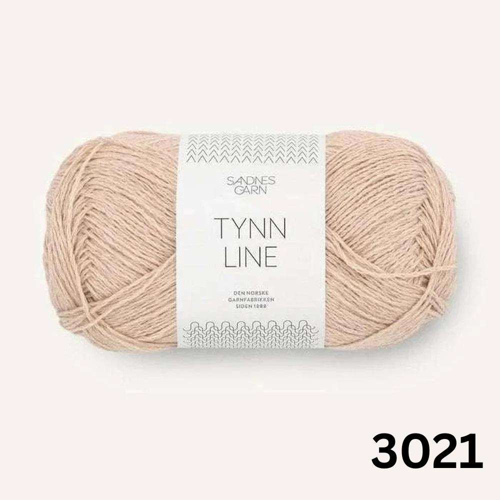 Sandnes Garn Tynn Line - 4ply-Yarn-Ribbon Rose-Beige (3021)-Wild & Woolly Yarns