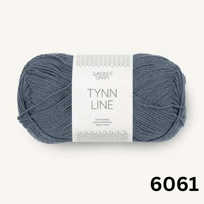 Sandnes Garn Tynn Line - 4ply-Yarn-Sandnes Garn-Dark Blue-Grey (6061)-Wild & Woolly Yarns