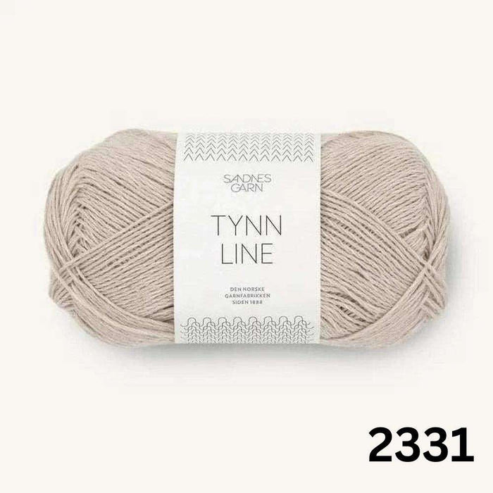 PetiteKnit Bea Top Knit Kit-Knitting Kit-Wild & Woolly Yarns-XXS/XS-Light Beige (2331)-Wild & Woolly Yarns