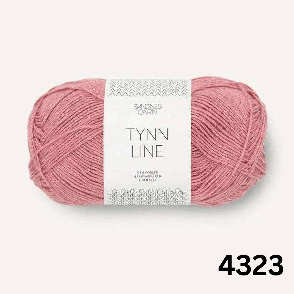 Sandnes Garn Tynn Line - 4ply-Yarn-Ribbon Rose-Pink (4323)-Wild & Woolly Yarns