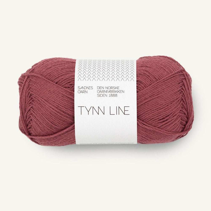 Sandnes Garn Tynn Line - 4ply-Yarn-The Ribbon Rose-Rustic Rose (4353) *NEW*-Wild & Woolly Yarns