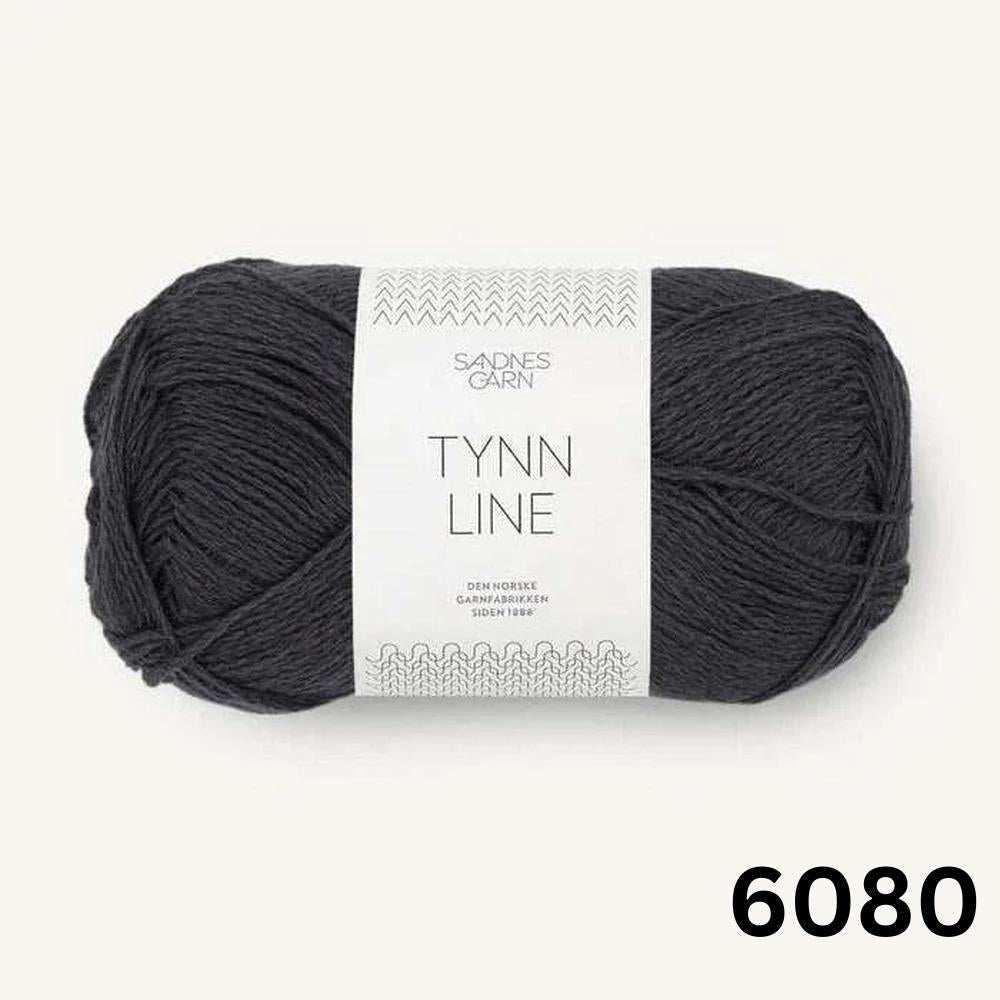 Sandnes Garn Tynn Line - 4ply-Yarn-Ribbon Rose-Slate (6080)-Wild & Woolly Yarns