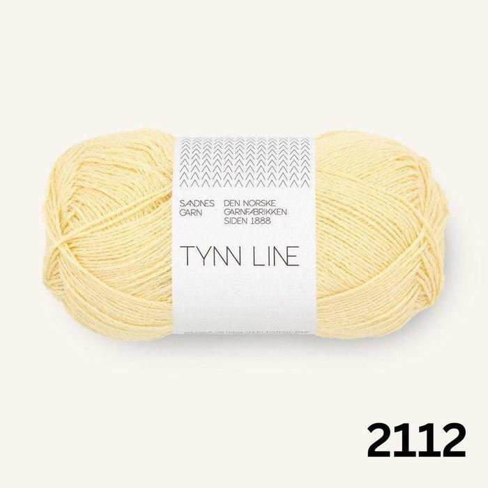 Sandnes Garn Tynn Line - 4ply-Yarn-The Ribbon Rose-Soft Sunlight (2112) *NEW*-Wild & Woolly Yarns