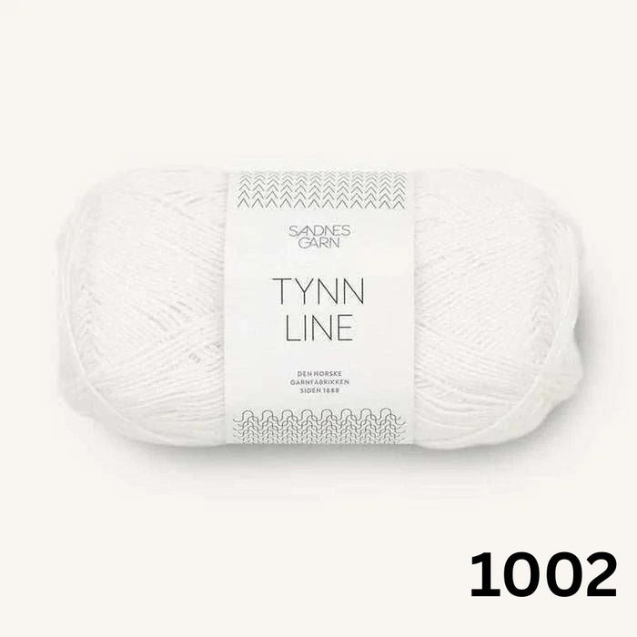 Sandnes Garn Tynn Line - 4ply-Yarn-Sandnes Garn-White (1002)-Wild & Woolly Yarns