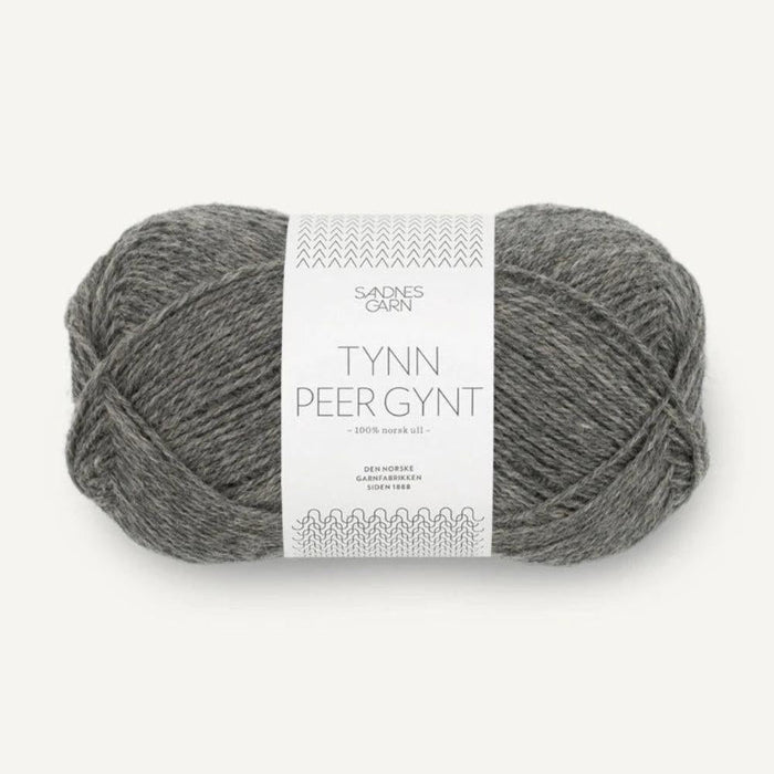 Sandnes Garn Tynn Peer Gynt - 4ply-Yarn-Sandnes Garn-Dark Mottled Grey (1053)-Wild & Woolly Yarns