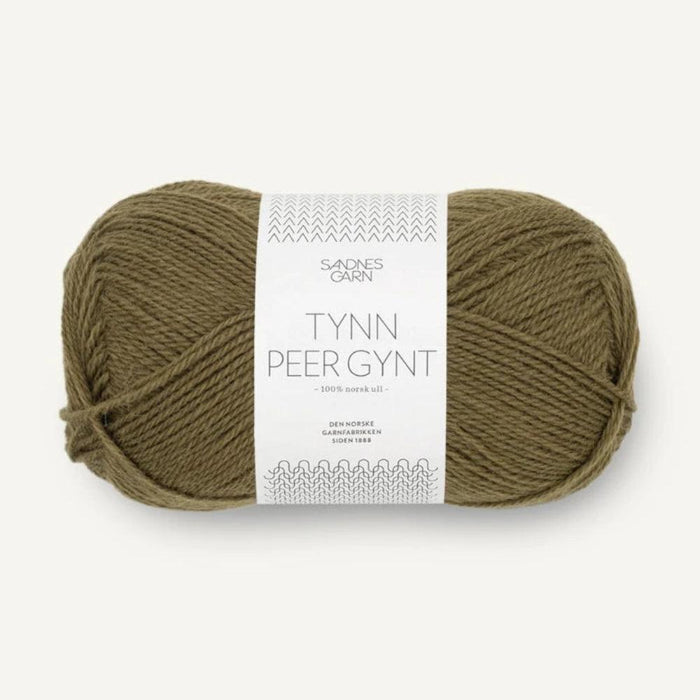 Sandnes Garn Tynn Peer Gynt - 4ply-Yarn-Sandnes Garn-Dark Olive (9873)-Wild & Woolly Yarns