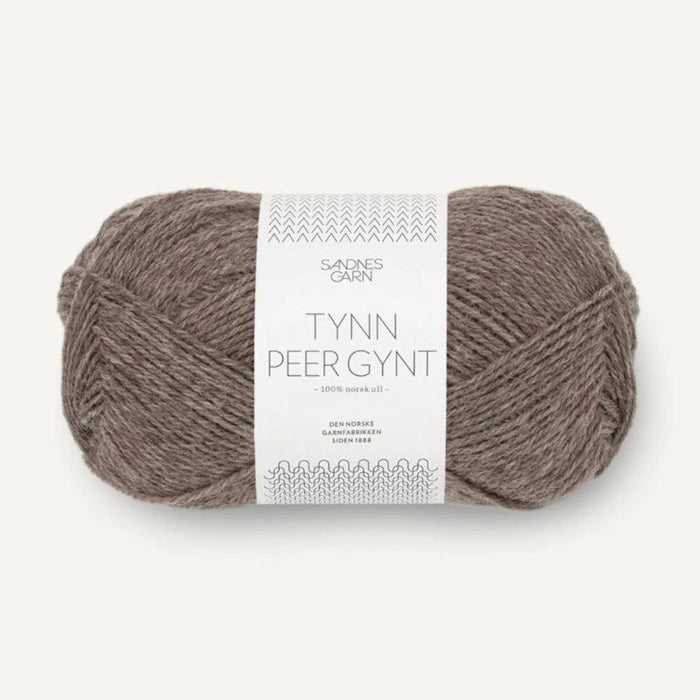 Sandnes Garn Tynn Peer Gynt - 4ply-Yarn-Sandnes Garn-Medium Mottled Brown (2652)-Wild & Woolly Yarns