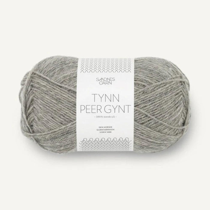 Sandnes Garn Tynn Peer Gynt - 4ply-Yarn-Sandnes Garn-Mottled Grey (1042)-Wild & Woolly Yarns