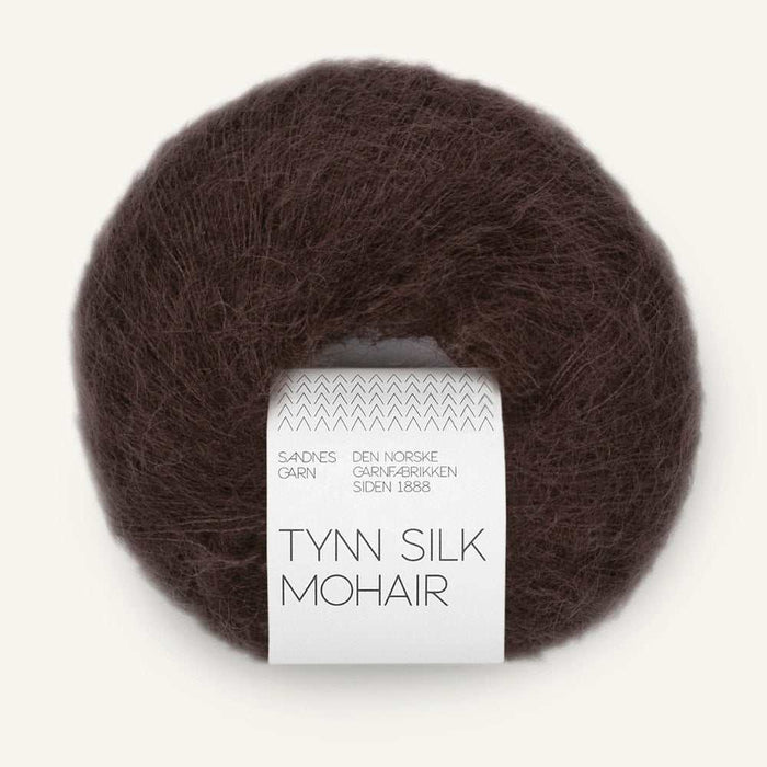 Sandnes Garn Tynn Silk Mohair - 2ply-Yarn-The Ribbon Rose-Chocolate Plum (3591) *NEW*-Wild & Woolly Yarns