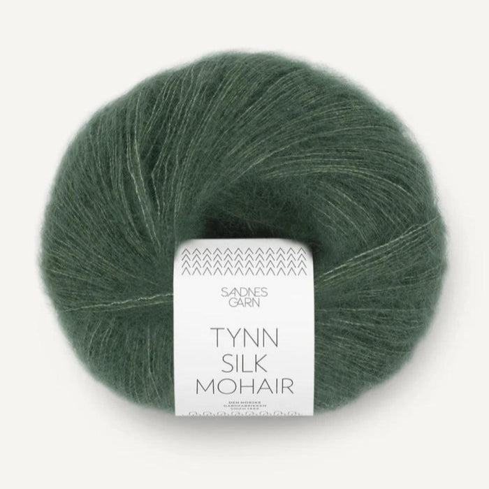Sandnes Garn Tynn Silk Mohair - 2ply-Yarn-Sandnes Garn-Deep Forest Green (8581)-Wild & Woolly Yarns