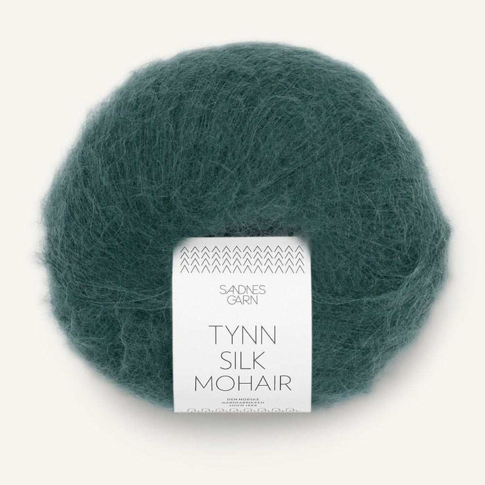 Sandnes Garn Tynn Silk Mohair - 2ply-Yarn-The Ribbon Rose-Deep Petrol (7281) *NEW*-Wild & Woolly Yarns
