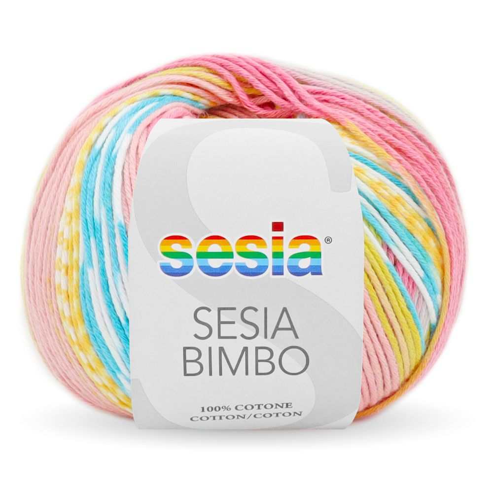 Sesia Bimbo Printed Cotton 4ply-Yarn-Wentworth Distributors-Snooze (0064)-Wild & Woolly Yarns